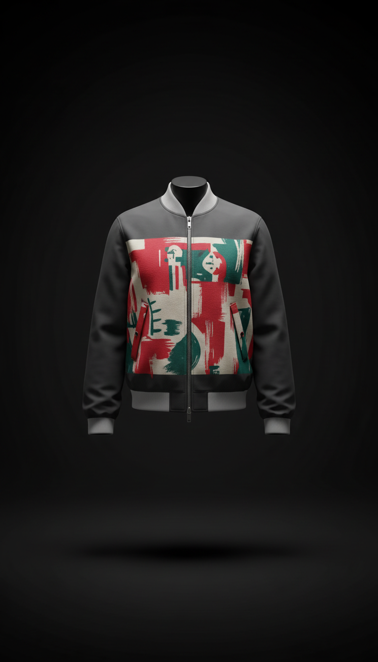 Art bomber jacket in collector's edition
