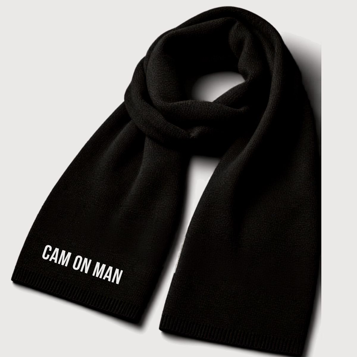 Camonman Black Winter Scarf