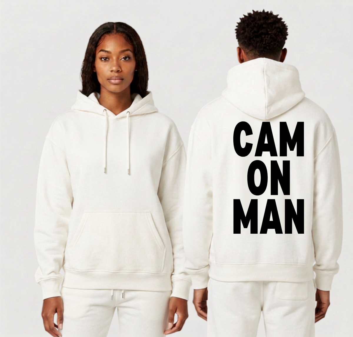 Camonman Hoodie & Jogger Set White Unisex
